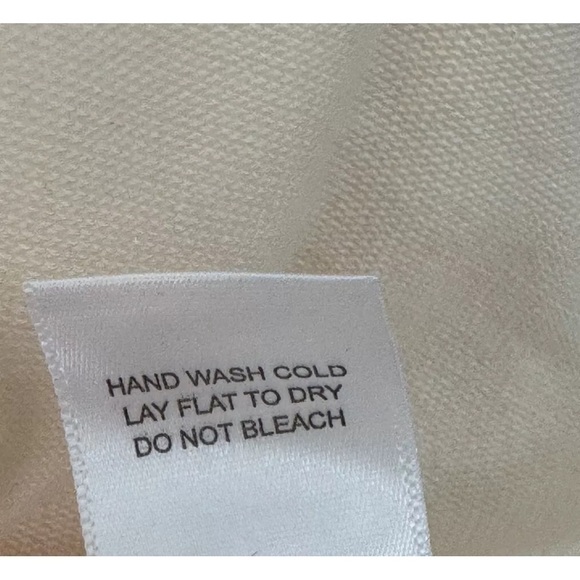 LNA Sweater Sz S Cutout Top Ivory Eggnog Brushed Soft Stretchy Comfy Sexy Shirt - Picture 9 of 9